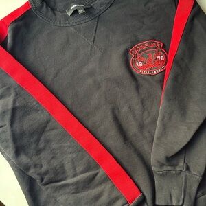 Diesel Men's Black and Red Sweater